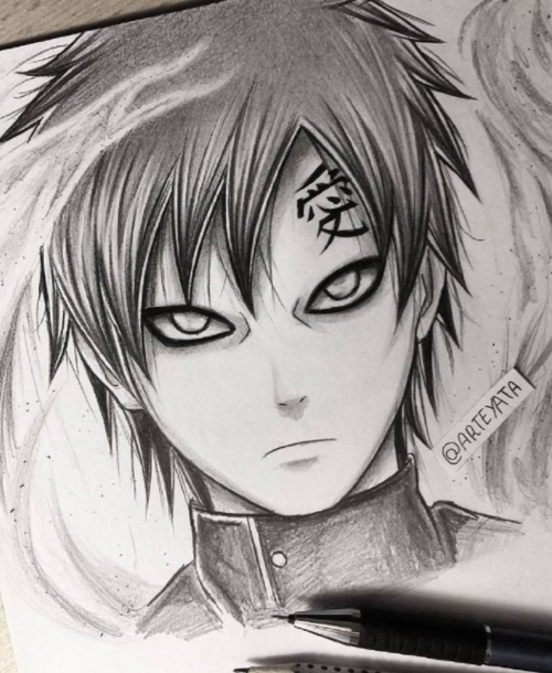 火影忍者人物铅笔画作品欣赏