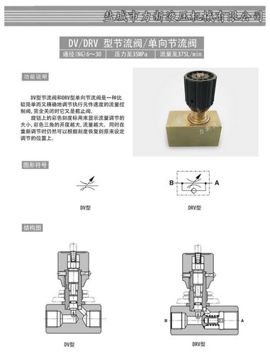 厂家定做 dv/drv型管式单向节流阀 液压节流阀 江浙沪满包邮