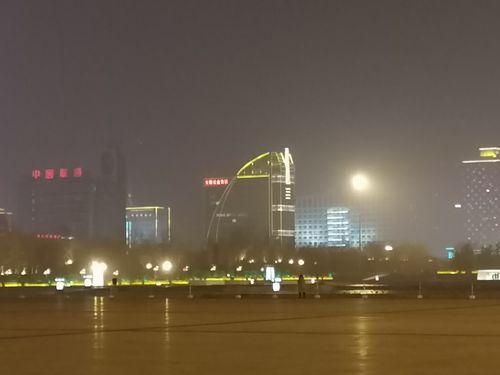 大年初三傍晚安阳市部分夜景