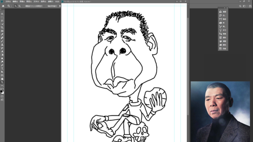 肖像漫画冯小刚