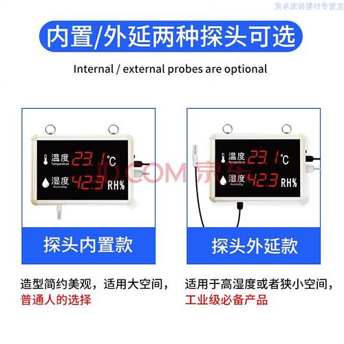 温湿度显示屏数字看板工业温度计高精度传感器大屏幕温湿度显示仪定制