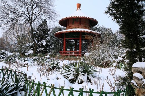 皇家园林降瑞雪  wbr>  wbr>西苑公园美如画