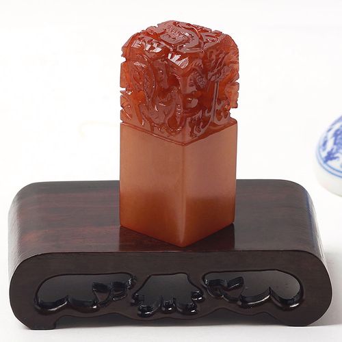 寿山石仿古五龙印章书画篆刻印章石定制姓名书法印章