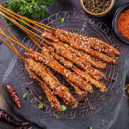 木屋 烧烤食材牛里脊肉新鲜生牛肉串户外烧烤半成品新鲜牛肉10串