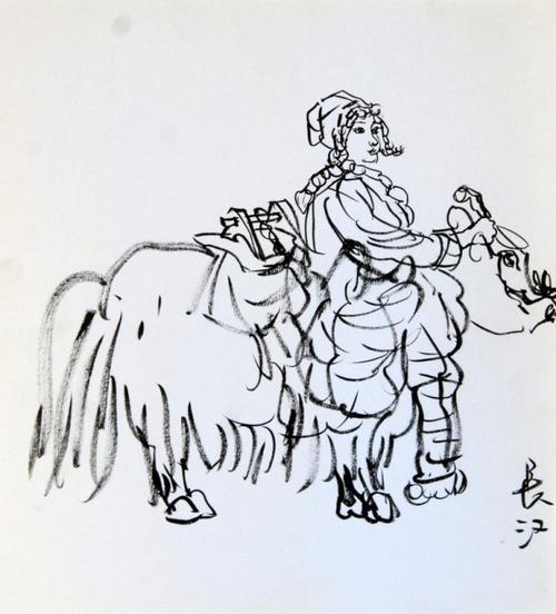 牧归放羊简笔画