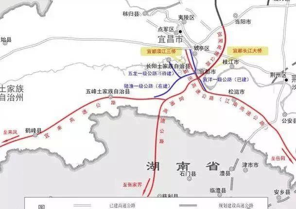 将连接来凤,龙山,黔江,宜昌等地