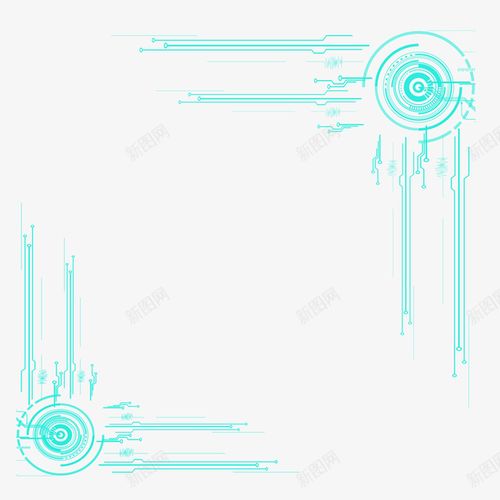 科技感边框未来数码