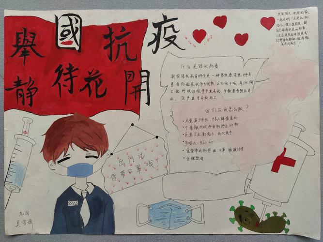 看看哪位同学的抗疫手抄报最美?