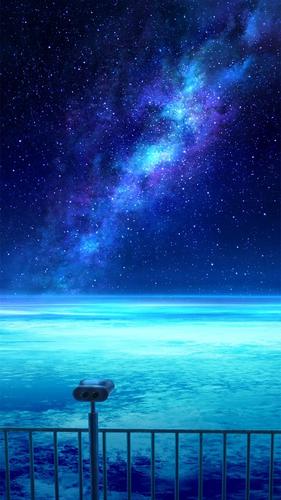 二次元治愈系星空系列插画图集!天阶夜色凉如水,坐看牵牛织女星