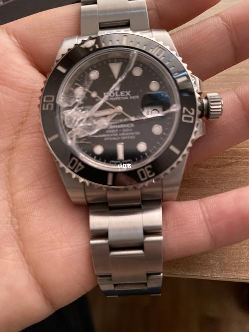 劳力士黑水鬼表盘镜面摔碎了