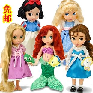 包邮 正品disney迪斯尼玩具 沙龙娃娃 长发公主 白雪公主女孩礼物