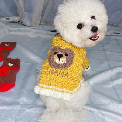 钩针丨狗狗毛衣衬衫(图解)_衬衫_狗狗_毛衣_宠物_兴趣爱好_手工