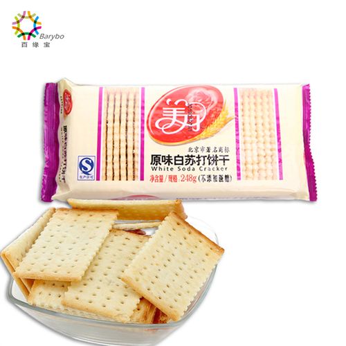 蔬菜无糖饼干 芹菜 原味 鲜葱味 芝麻味 248g 美丹白苏打无糖饼干
