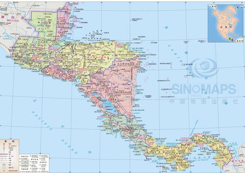 危地马拉地图全图,危地马拉地图高清版下载 - 8264户外8264.com
