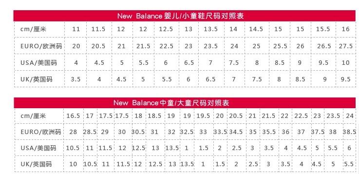 new balance童鞋5是多大码