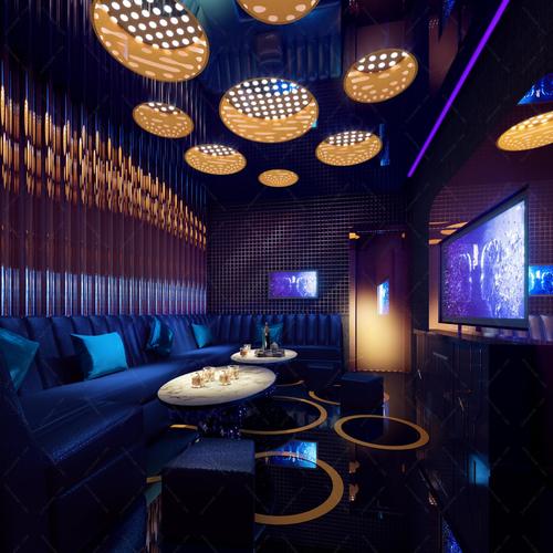 现代都市酒吧全景 - 效果图交流区-建e室内设计网