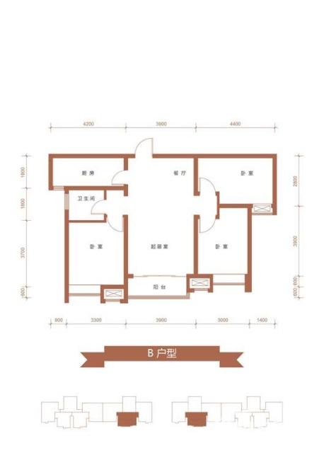 如园户型图 b户型