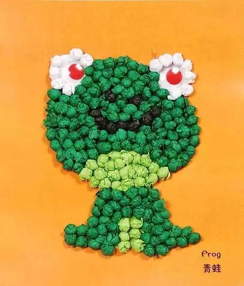 【揉纸手工】幼儿园揉纸画,搓纸画大全!(4)