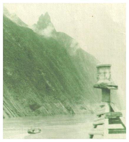 老照片 70年代的长江巫山十二峰 神态各异风景秀丽
