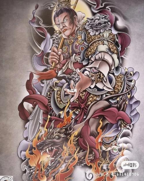 满背纹身手稿_纹身_文化_绘画