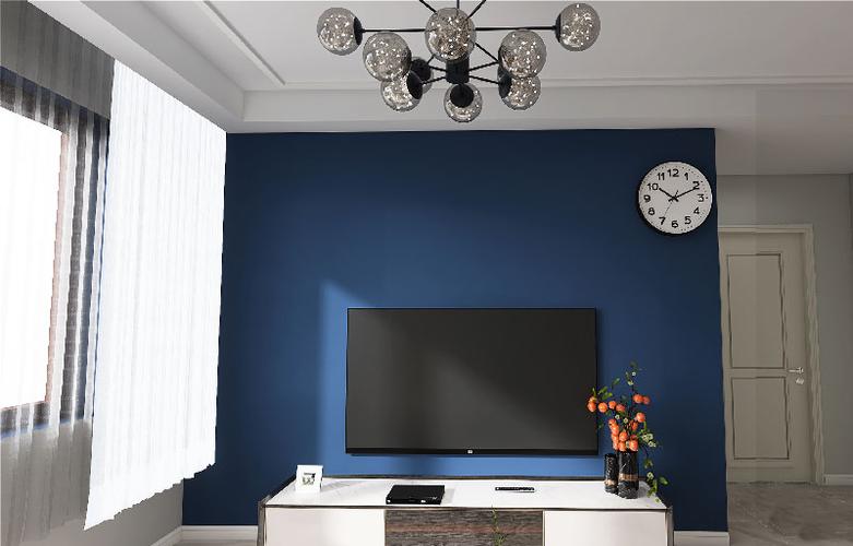 电视背景墙刷什么颜色漆好看?背景墙乳胶漆颜色选择