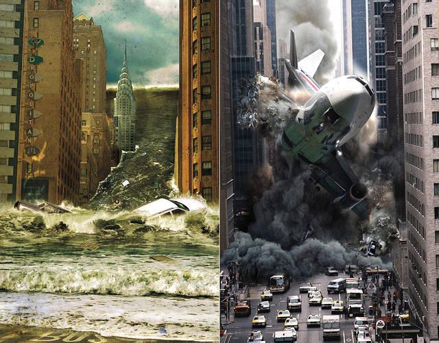 艺术家描绘各种世界末日场景