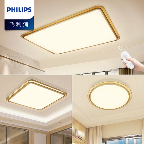 飞利浦幻镜银色led吸顶灯现代简约大气客厅灯卧室灯时尚北欧灯具