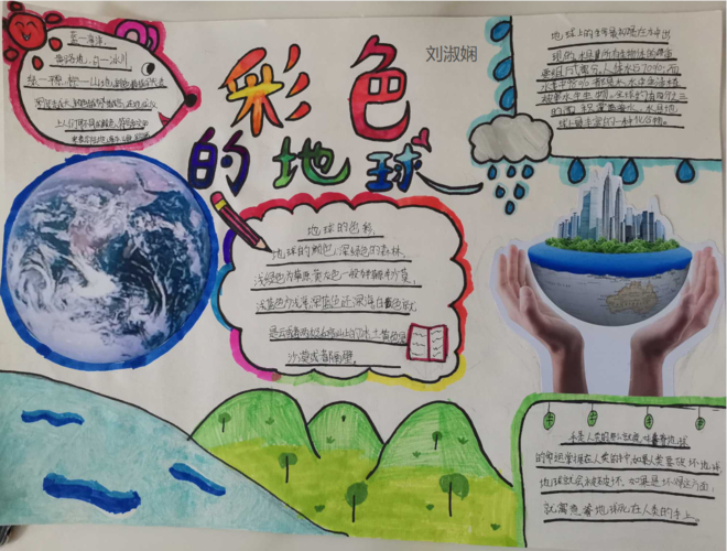 三年级地球主题海报优秀作品展示(2020)