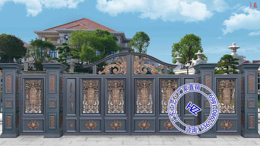 院子大门冲东别墅农村大门口