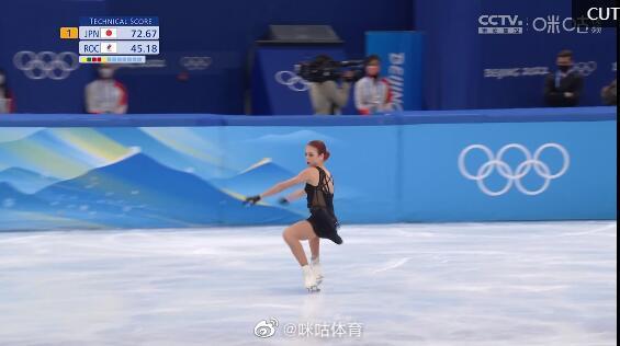 花滑运动员特鲁索娃蟹步太帅了! #冬奥会##逐梦北京冬奥