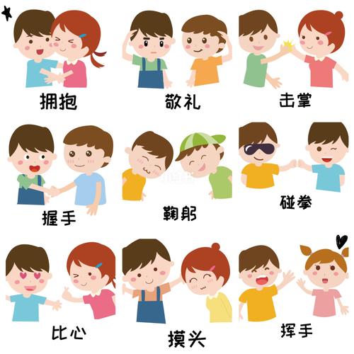 入园打招呼方式 环创可直接打印素材图_环创_素材_教育_学前教育