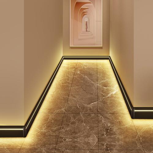 踢脚线带led暗藏感应金属灯暗嵌入式灯带橱柜led灯带