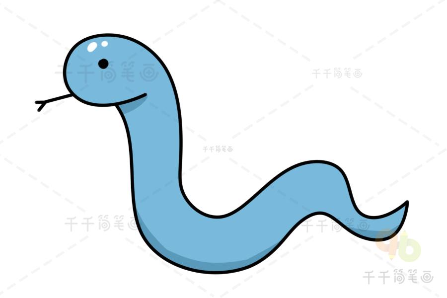 蛇简笔画简单好画