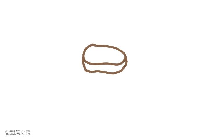 麦乐鸡块简笔画画法步骤