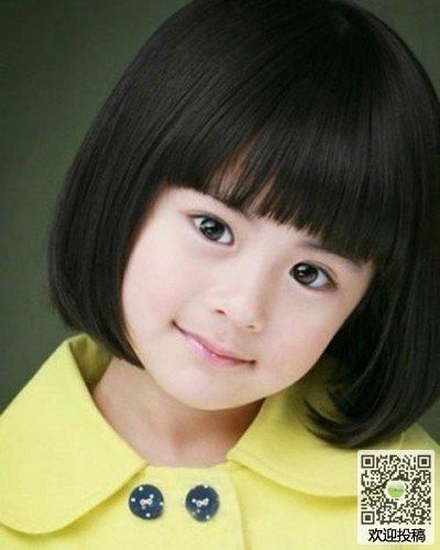 小女孩短发发型图片-俏皮可爱惹人爱-5068儿童网