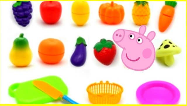 小猪佩奇水果篮切切乐过家家