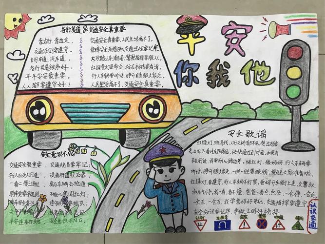 "平安鹿城·平安校园·平安你我他"手抄报评比