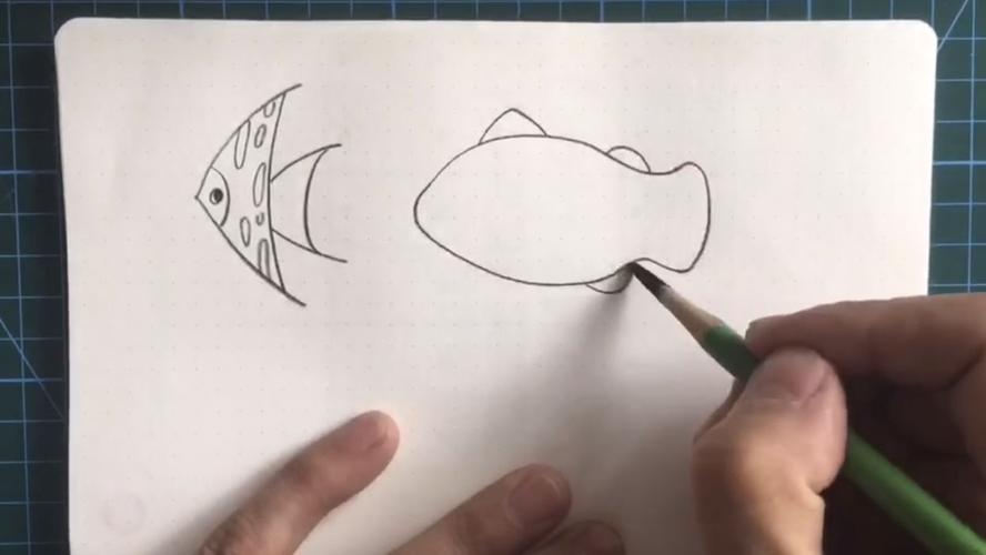 儿童绘画简笔画深海鱼的画法一步一步教
