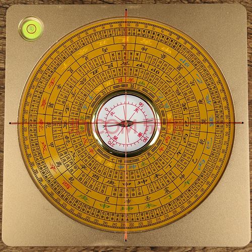 八卦风水罗盘高精度纯铜随身携带三元三合综合盘车载车用迷你小号三寸