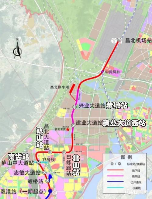 南昌地铁1号线北延站名有变周边楼盘一览