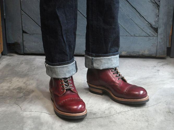 clinch – lace up horween latigo burgundy od