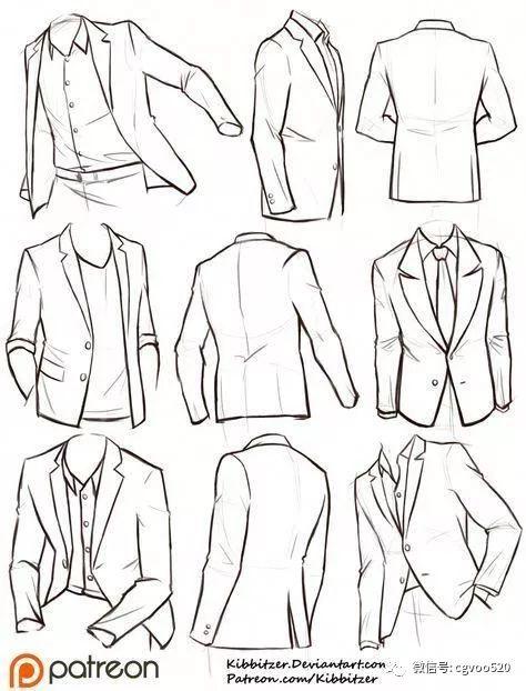 简笔画 帅气男士西装内衬衫模板下载图片编号1kb 087图库 军事政治