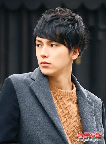 男生齐眉刘海发型 帅帅的男生刘海烫发图片(5)