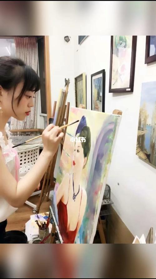 极典美育: 美女画美女～平时太忙,总算抽时间把这幅画