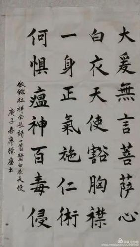 (2)作品八 高要区文联文艺志愿者:抗疫书法作品(作者:高要老年诗书画