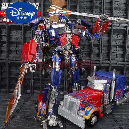迪士尼(disney)黑曼巴擎天柱腹肌版ls03汽车机器人钢索合金男孩玩具