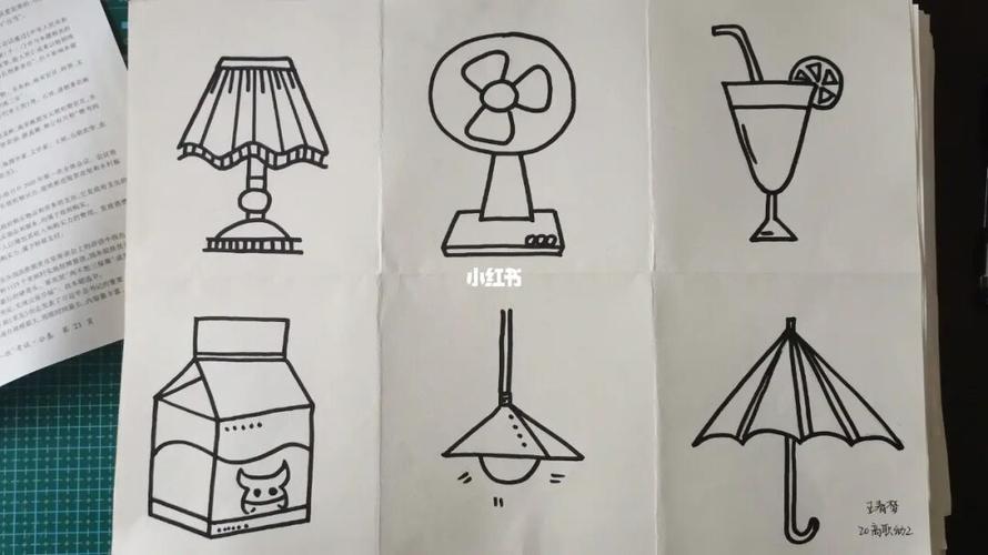 静物简笔画幼教儿童美术幼儿园学前转正考试_幼儿园_幼教_简笔画_美术