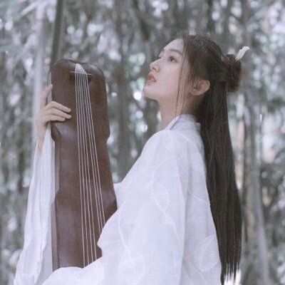 古风白衣女子头像