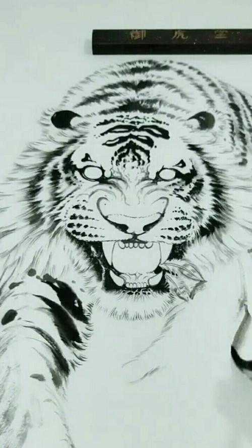 收集的虎的画法
