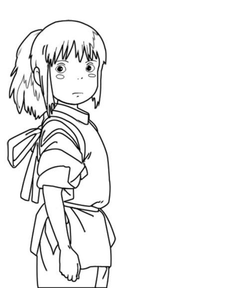 千与千寻简笔画 千与千寻简笔画画法千与千寻人物简笔画图片未收录